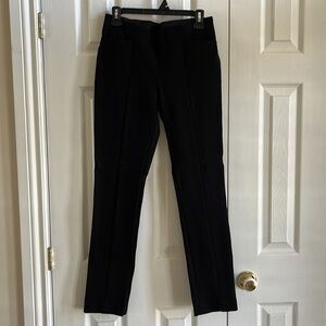 Anne Klein Classic Black Pull On Trousers Size S